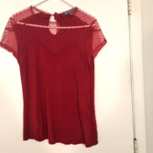 😍 BOGO FREE😍 Peekaboo lace blouse